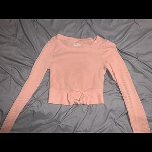 Hollister light pink long sleeve